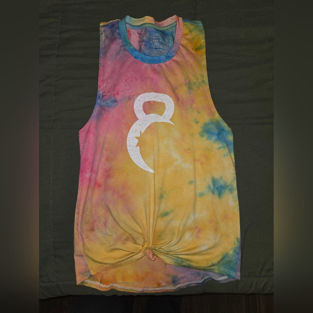 Zyia kettle bell tie dye tank